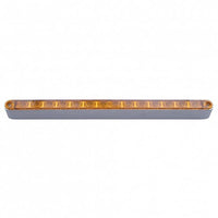 United Pacific - 14 LED 12" Turn Signal Light Bar With Bezel - Amber LEDs (Amber or Clear Lens)