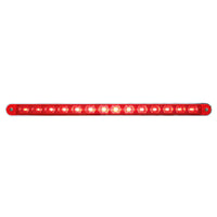 14 LED 12" Stop, Turn & Tail Light Bar With Bezel - Red LEDs (Red or Clear Lens)