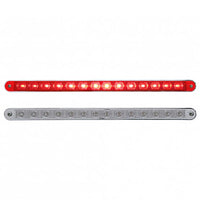 14 LED 12" Stop, Turn & Tail Light Bar With Bezel - Red LEDs (Red or Clear Lens)