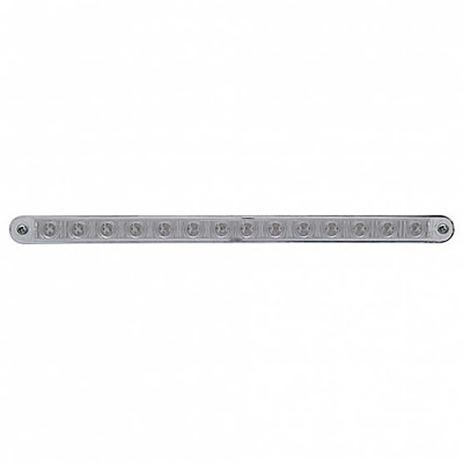 14 LED 12" Stop, Turn & Tail Light Bar With Bezel - Red LEDs (Red or Clear Lens)