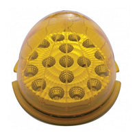17 LED Watermelon Clear Reflector Flush Mount Kit With Low Profile Bezel - Amber or Red LEDs (Amber, Red or Clear Lens)