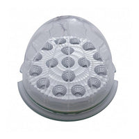 17 LED Watermelon Clear Reflector Flush Mount Kit With Low Profile Bezel - Amber or Red LEDs (Amber, Red or Clear Lens)