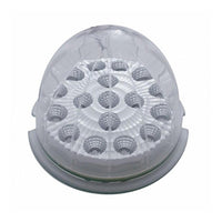 17 LED Watermelon Clear Reflector Flush Mount Kit With Low Profile Bezel - Amber or Red LEDs (Amber, Red or Clear Lens)