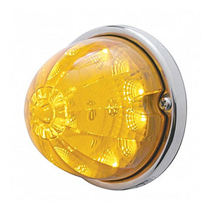 17 LED Reflector Watermelon Flush Mount Kit With Low Profile Bezel - Amber or Red LEDs (Amber, Red or Clear Lens)