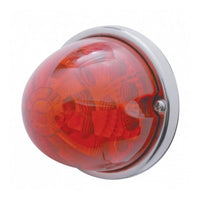 17 LED Reflector Watermelon Flush Mount Kit With Low Profile Bezel - Amber or Red LEDs (Amber, Red or Clear Lens)