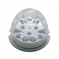 17 LED Reflector Watermelon Flush Mount Kit With Low Profile Bezel - Amber or Red LEDs (Amber, Red or Clear Lens)