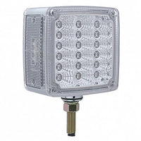 39 LED Reflector Double Face Turn Signal Light (Driver or Passenger Side) - Amber & Red LEDs (Clear Lens)