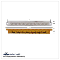 10 LED 6-1/2" Stop, Turn & Tail Light Bar Only - Red or Amber LEDs (Red or Clear Lens)