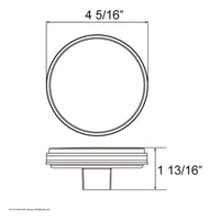 19 LED 4" Round Reflector Stop, Turn & Tail Light - Red LEDs (Red Lens)