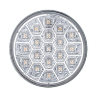 19 LED 4" Reflector Turn Signal Light - Amber or Red LEDs (Amber or Clear Lens)