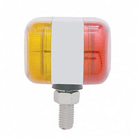 26 LED Dual Function Reflector Double Face Oval Light - Amber & Red LEDs (Amber & Red or Clear Lens)
