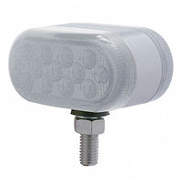 26 LED Dual Function Reflector Double Face Oval Light - Amber & Red LEDs (Amber & Red or Clear Lens)