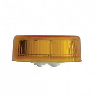9 LED 2-1/2" Round Pure Reflector Clearance/Marker Light - Amber or Red LEDs (Amber, Red or Clear Lens)