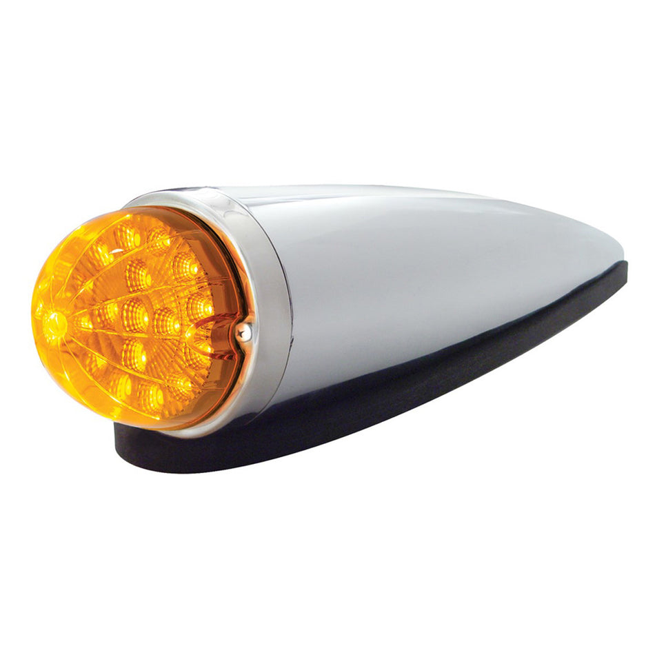 17 LED Dual Function Watermelon Clear Reflector Cab Light Kit - Amber LEDs (Amber or Clear Lens)