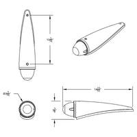 17 LED Dual Function Watermelon Clear Reflector Cab Light Kit - Amber LEDs (Amber or Clear Lens)