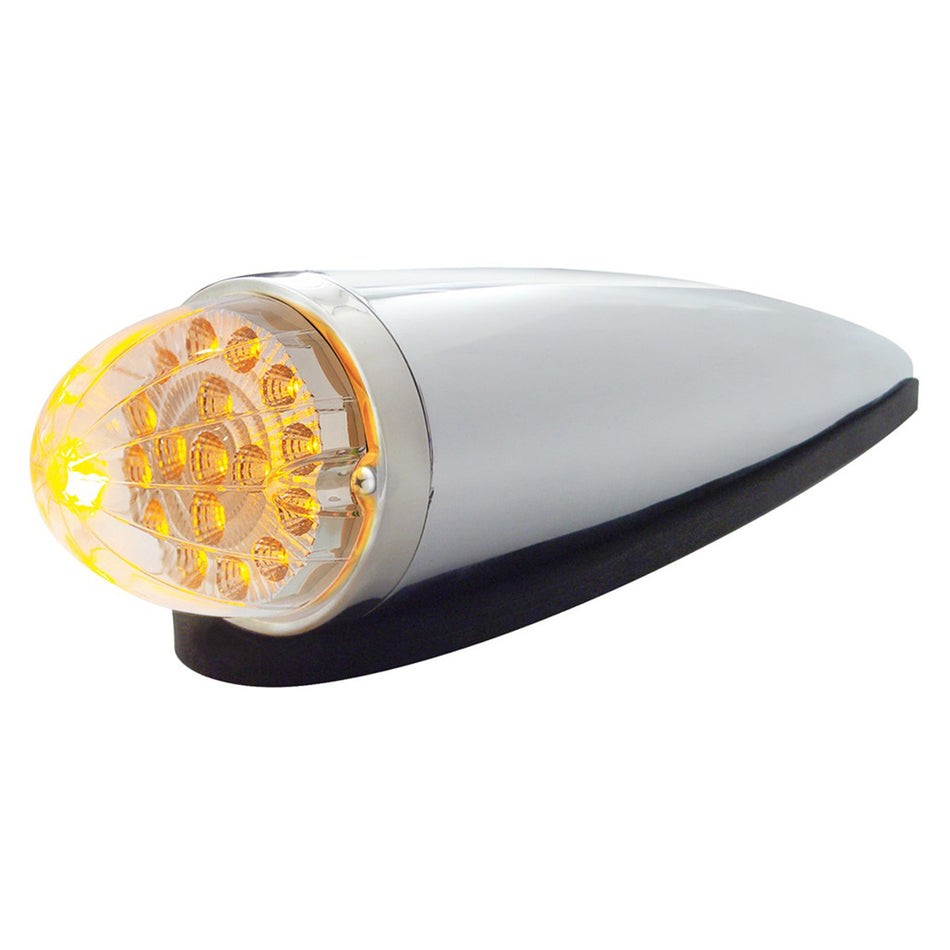 17 LED Dual Function Watermelon Clear Reflector Cab Light Kit - Amber LEDs (Amber or Clear Lens)