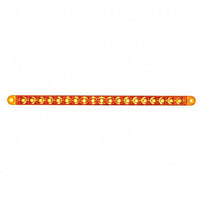 19 LED 12" Reflector Turn Signal Light Bar - Amber LEDs (Amber or Clear Lens)