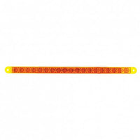 19 LED 12" Reflector Turn Signal Light Bar - Amber LEDs (Amber or Clear Lens)