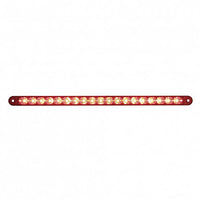 19 LED 12" Reflector Stop, Turn & Tail Light Bar - Red LEDs (Red or Clear Lens)