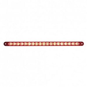 19 LED 12" Reflector Stop, Turn & Tail Light Bar - Red LEDs (Red or Clear Lens)