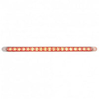 19 LED 12" Reflector Stop, Turn & Tail Light Bar - Red LEDs (Red or Clear Lens)