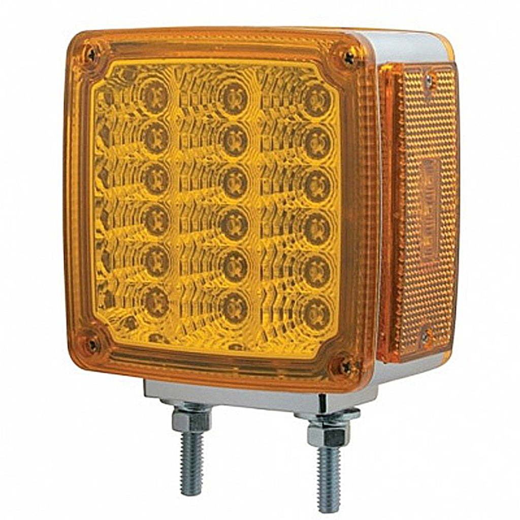 39 LED Reflector Double Face Turn Signal Light - Amber LEDs (Amber or Clear Lens)
