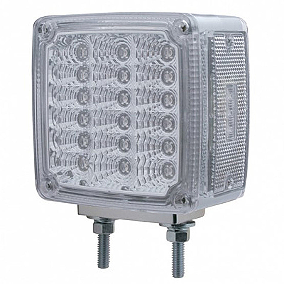 39 LED Reflector Double Face Turn Signal Light - Amber LEDs (Amber or Clear Lens)
