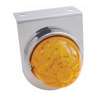 Stainless Light Bracket With 17 LED Dual Function Watermelon Lights - Amber or Red LEDs (Amber or Clear Lens)