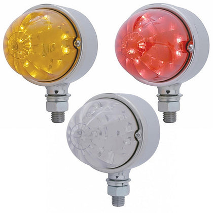 17 LED Dual Function Watermelon Single Face Light - Amber or Red LEDs (Amber, Red or Clear Lens)