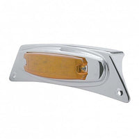 Chrome Fender Light Bracket With 12 LED Light - Amber LEDs (Amber or Clear Lens)
