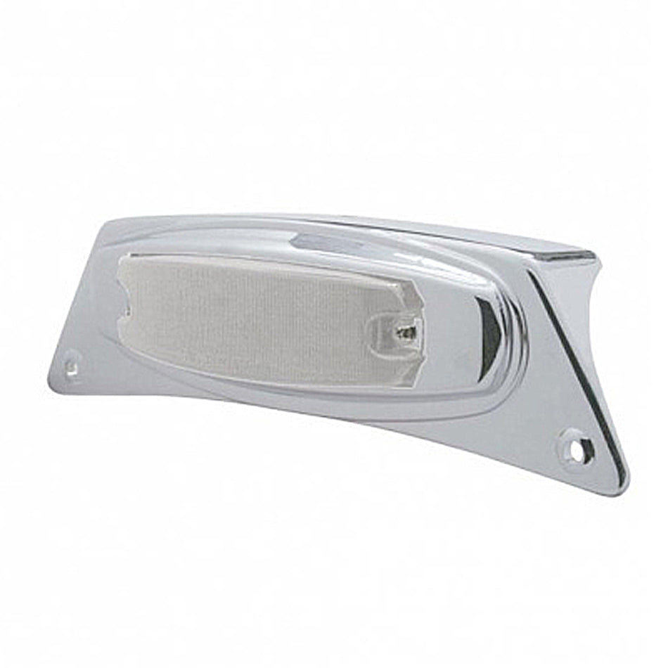 Chrome Fender Light Bracket With 12 LED Light - Amber LEDs (Amber or Clear Lens)