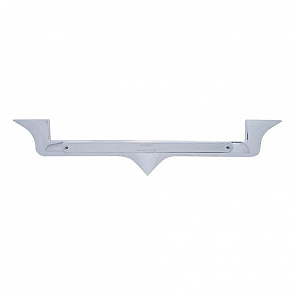 Chrome Hood Emblem Trim With 14 LED Light Bar For Kenworth - Amber LEDs (Amber, Clear or Chrome Lens)