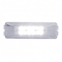 12 LED Rectangular Auxiliary/Utility Light - White LEDs (Clear Lens)