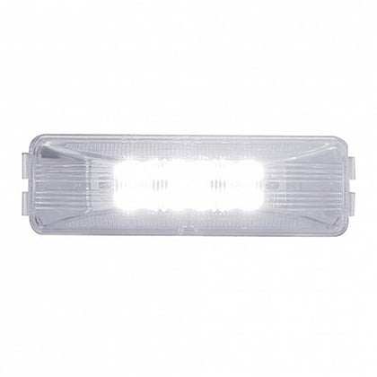 12 LED Rectangular Auxiliary/Utility Light - White LEDs (Clear Lens)