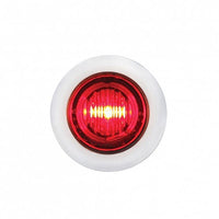3 LED 3/4" Mini Clearance/Marker Light w Bezel - Amber, Red, Blue or White LEDs (Amber, Red, or Clear Lens)