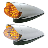 19 LED Reflector Grakon 1000 Cab Light Kit With Visor - Amber LEDs (Amber or Clear Lens)