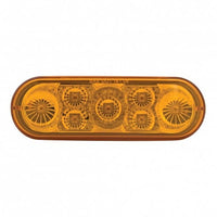7 LED 6" Oval Reflector Turn Signal Light - Amber LEDs (Amber or Clear Lens)