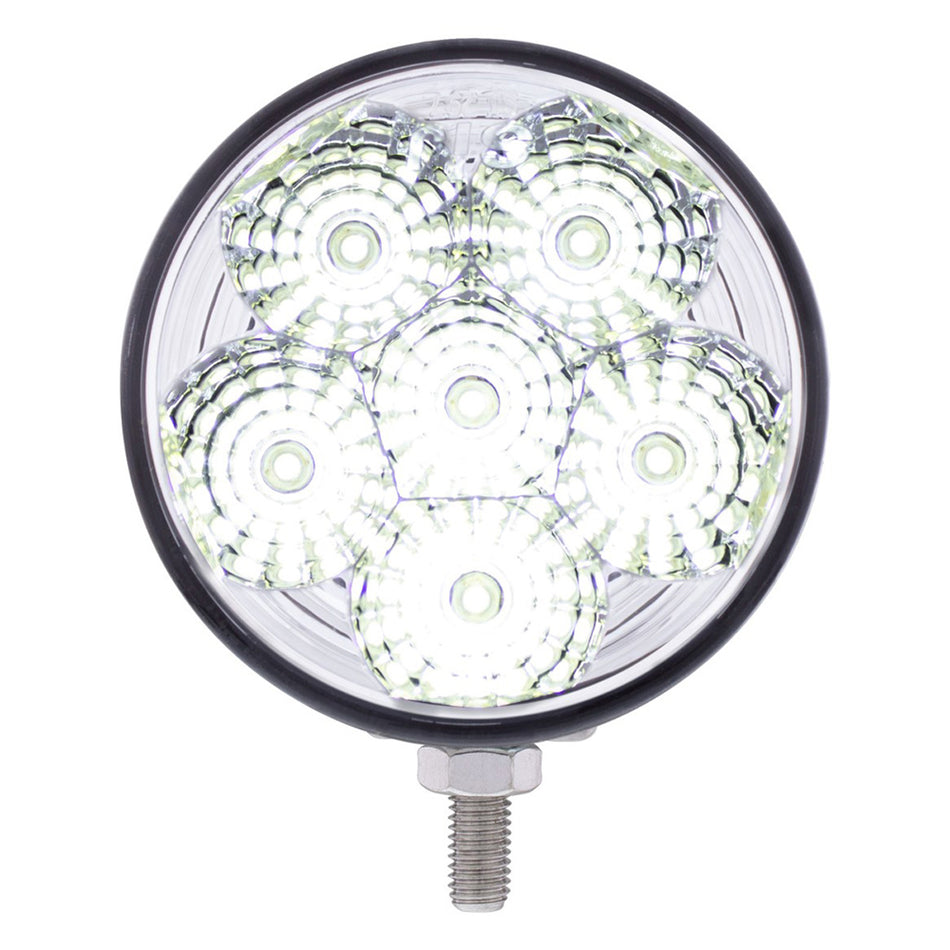 United Pacific - 6 High Power 1 Watt LED 4" Round Spot/Utility Light