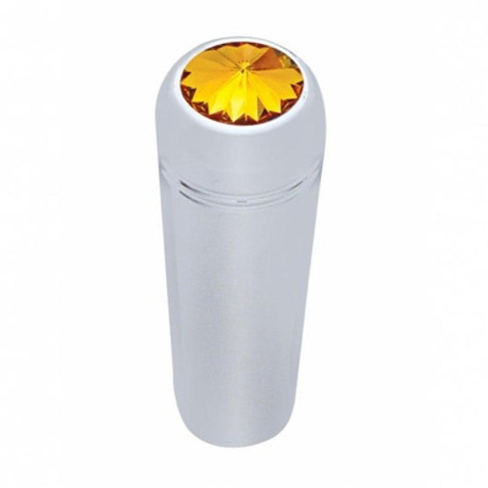 1-7/8" Short Aluminum Toggle Switch Extension With Crystal For Kenworth - Amber Crystal