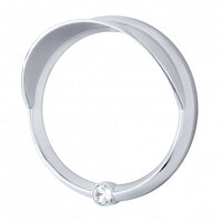 Signature Series Speed/Tachometer Gauge Bezel With Visor For Freightliner - Indented, Blue, Green, Clear, Purple, or Red Crystal