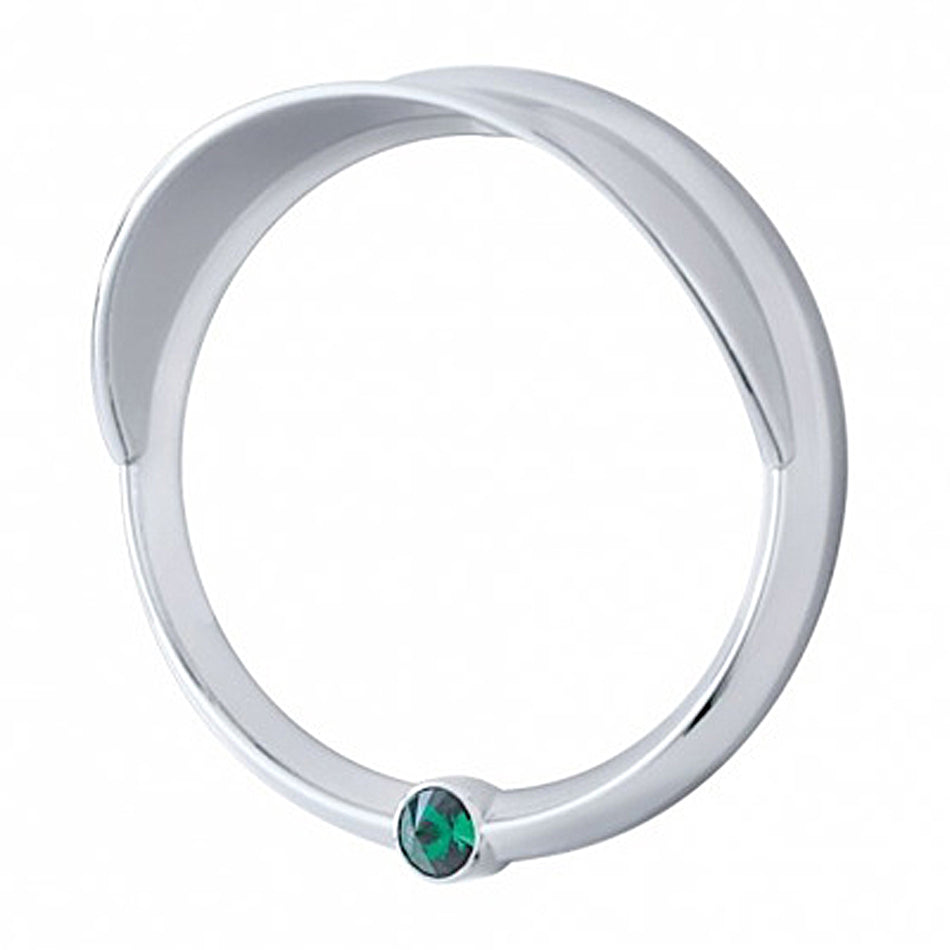 Signature Series Speed/Tachometer Gauge Bezel With Visor For Freightliner - Indented, Blue, Green, Clear, Purple, or Red Crystal