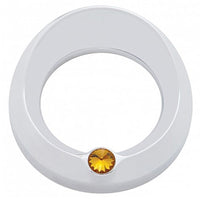 Signature Series Gauge Bezel With Visor & Crystal For 3-3/4" DIA Speed/Tachometer Gauge (Various Colored Crystals)