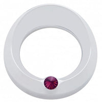 Signature Series Gauge Bezel With Visor & Crystal For 3-3/4" DIA Speed/Tachometer Gauge (Various Colored Crystals)