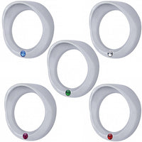 Signature Series Small Gauge Bezel With Visor For 2006+ Peterbilt (Various Colored Crystals)