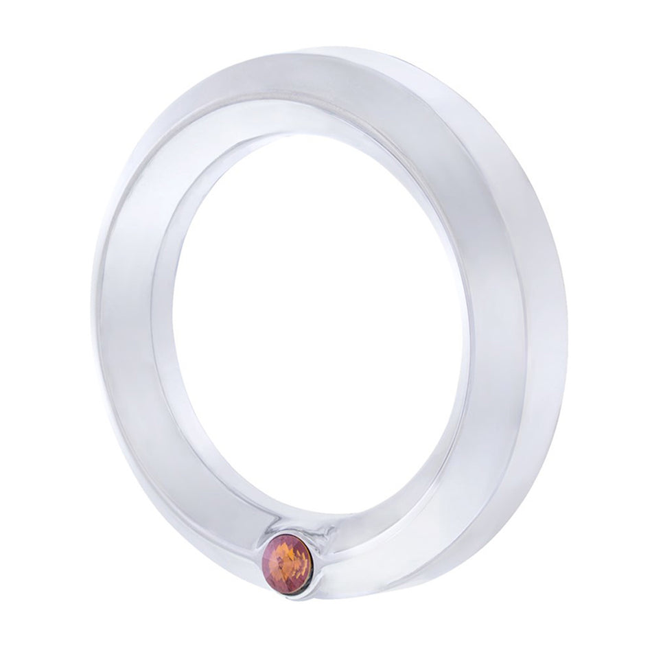 Signature Series Small Gauge Bezel For 2006+ Peterbilt (Various Colored Crystals)