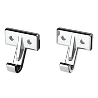 Chrome Plastic Sun Visor Hooks For Kenworth W900 (1990-2005) And T800/T600 (1986-2005) (2-Pack)