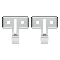 Chrome Plastic Sun Visor Hooks For Kenworth W900 (1990-2005) And T800/T600 (1986-2005) (2-Pack)