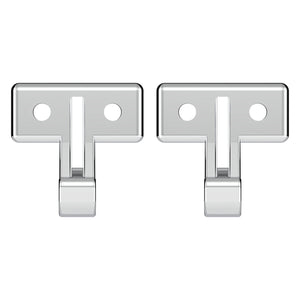 Chrome Plastic Sun Visor Hooks For Kenworth W900 (1990-2005) And T800/T600 (1986-2005) (2-Pack)
