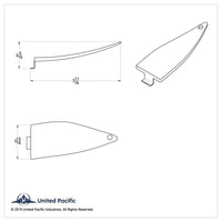 Chrome Triangular Mesh Cover For Freightliner Century (2003-2008) And Columbia (2004-2014) - Driver or Passenger Side