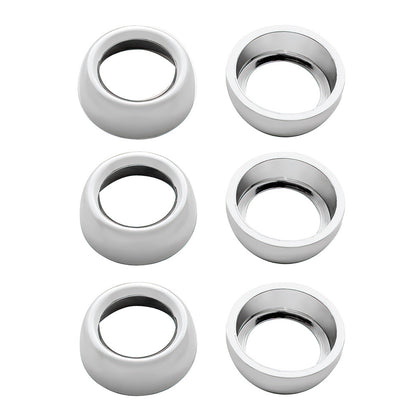 United Pacific - Chrome Plastic Toggle Switch Nut Cover For Freightliner (Card Of 6)